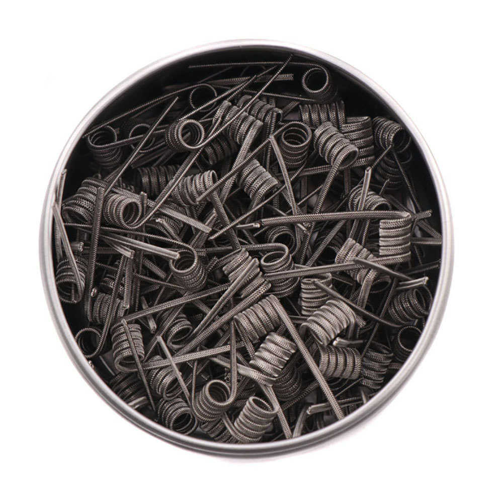 NEW XFKM 100PCS/box NI80/A1/SS - Clapton Wire Pre Built recensie en prijs
