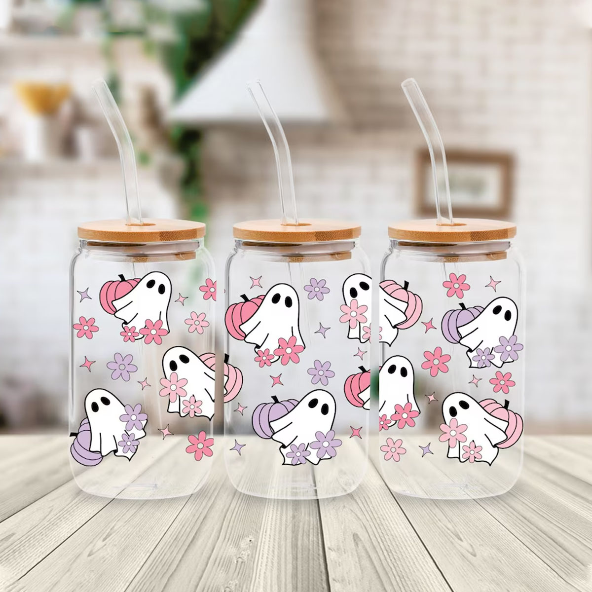 4pcs Cute Ghost Pumpkin Skull  - Rdta Tank Glass recensie en prijs