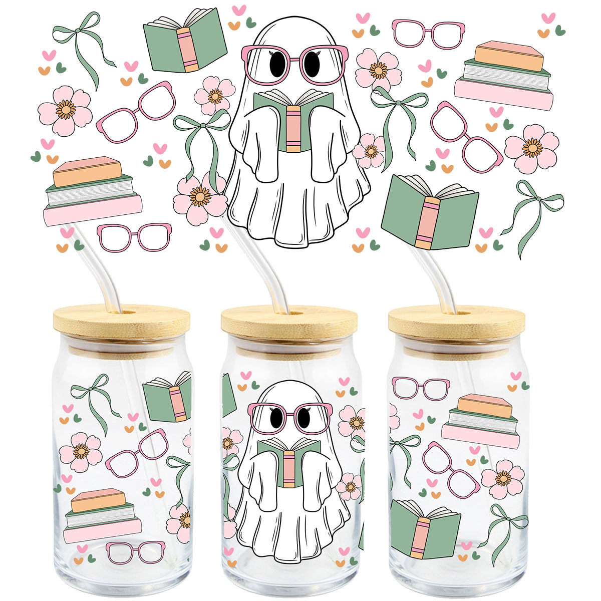 4pcs Cute Ghost Pumpkin Skull  - Rdta Tank Glass recensie en prijs