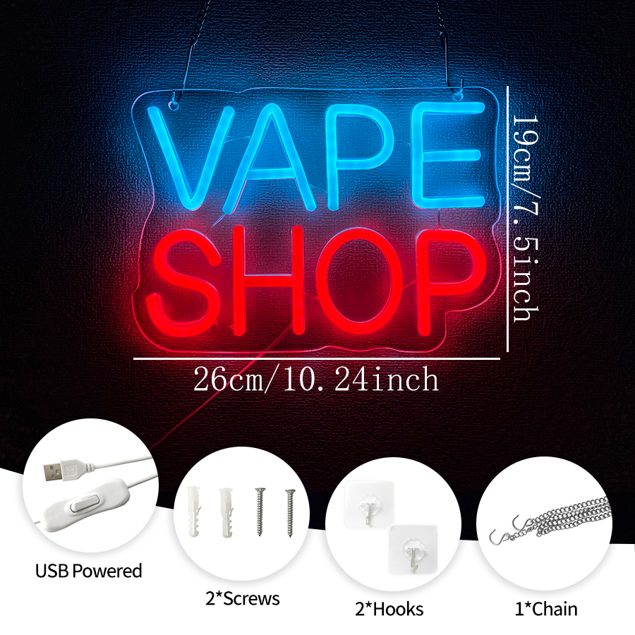 Vape Shop Neon Sign For Wall D - Vaping Shop recensie en prijs