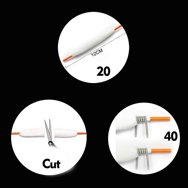 100pcs Coil wick Cotton Replac - Rda Atomizer Deck recensie en prijs