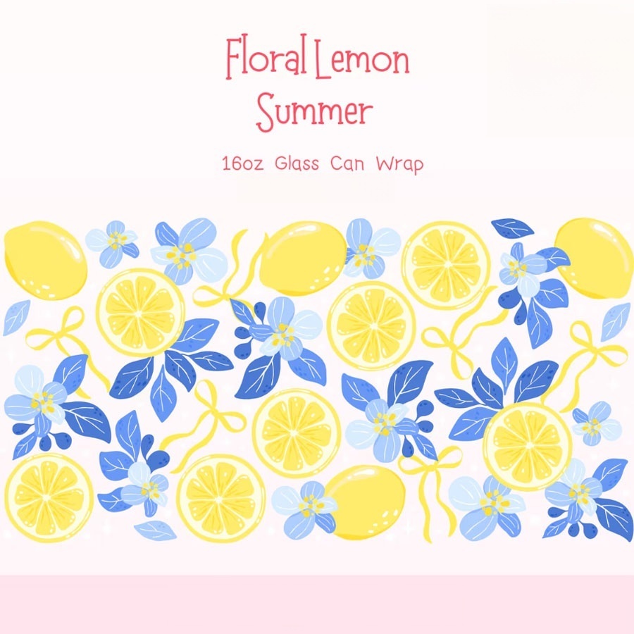 Lemon Floral UV DTF Transfer S - Rdta Tank Glass recensie en prijs