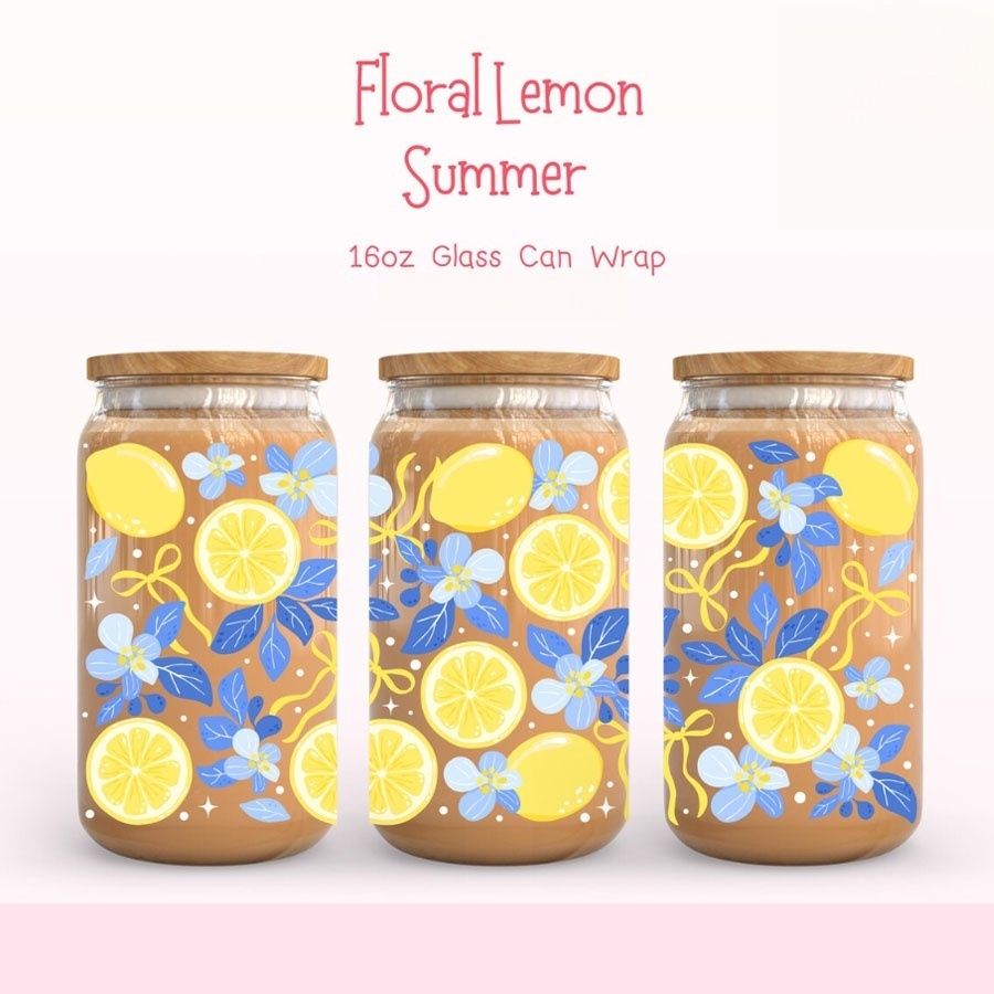 Lemon Floral UV DTF Transfer S - Rdta Tank Glass recensie en prijs