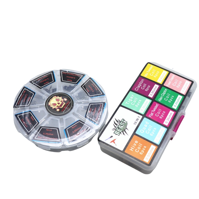 48Pcs/Set Pre Built Coils RTA  - Clapton Wire Pre Built recensie en prijs