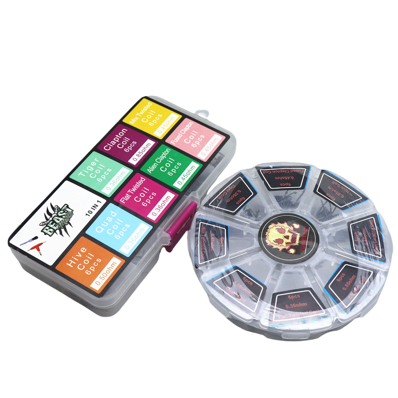 48Pcs/Set Pre Built Coils RTA  - Clapton Wire Pre Built recensie en prijs