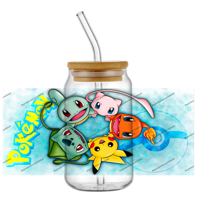 Pokemon pattern UV DTF cup wra - Rdta Tank Glass recensie en prijs