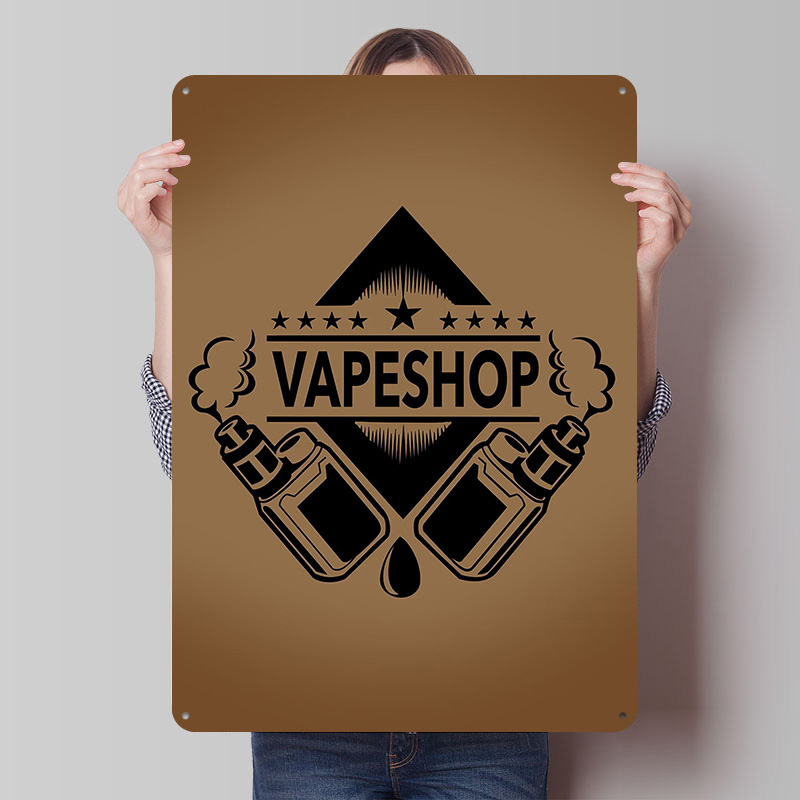 Vape Shop Logo Tinplate Poster - Vaping Shop recensie en prijs