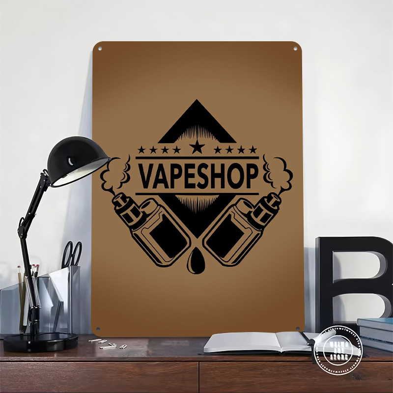 Vape Shop Logo Tinplate Poster - Vaping Shop recensie en prijs