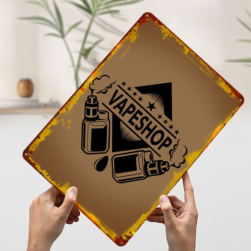 Vape Shop Logo Tinplate Poster - Vaping Shop recensie en prijs