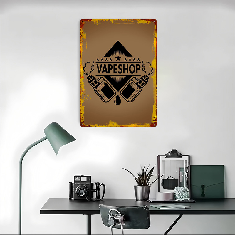 Vape Shop Logo Tinplate Poster - Vaping Shop recensie en prijs