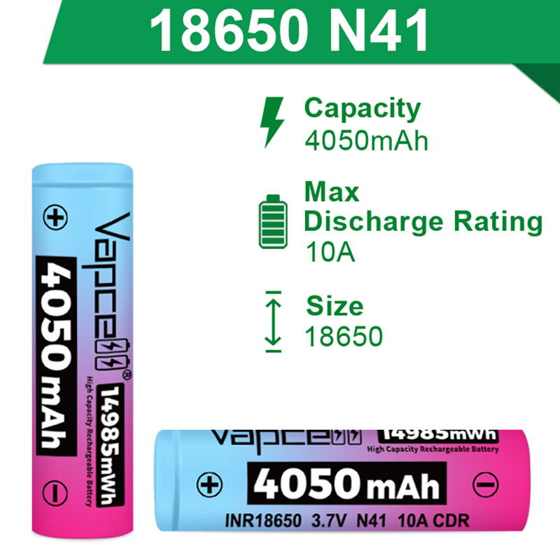 Original Vapcell N41 INR 18650 - Vape Battery 18650 recensie en prijs