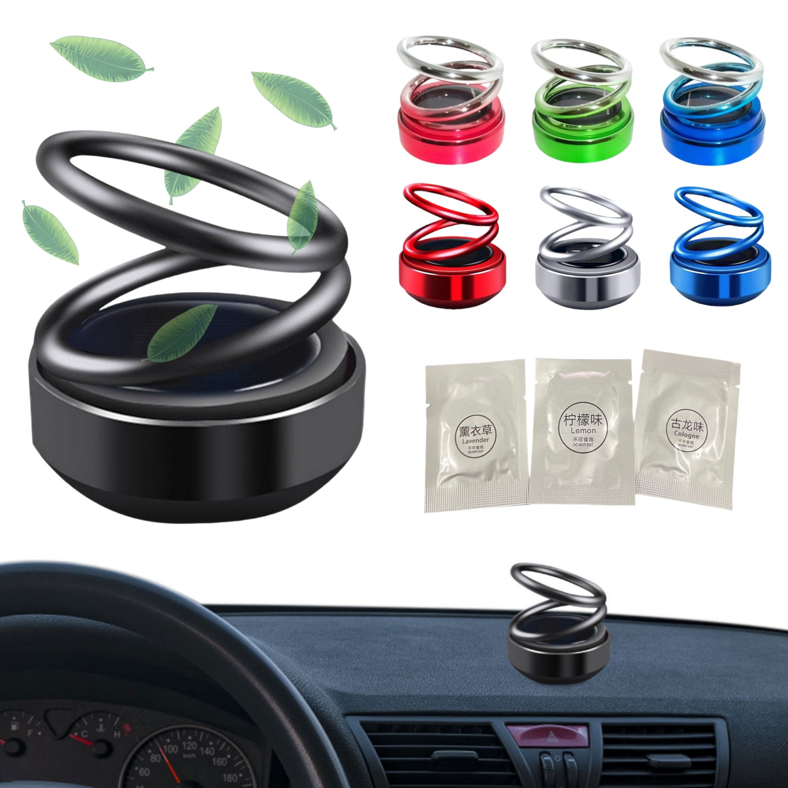 Solar Car Air Freshener Car Ar - Vape Decoration recensie en prijs