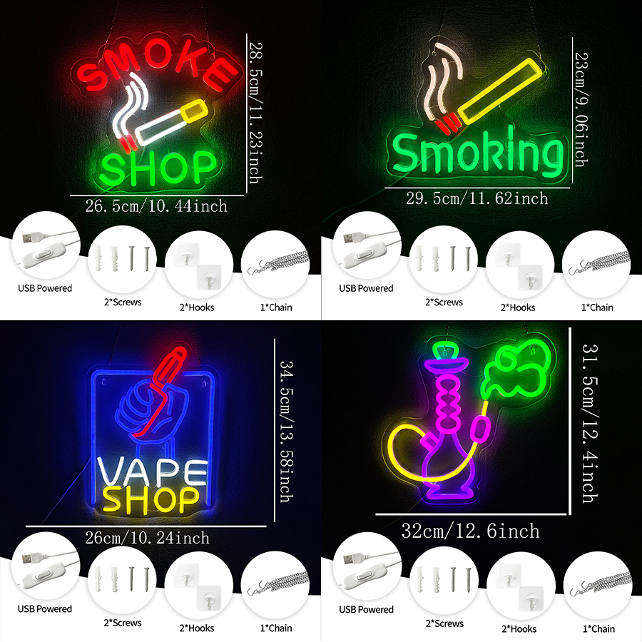 Smoking Neon Sign For Wall Dec - Vape Decoration recensie en prijs