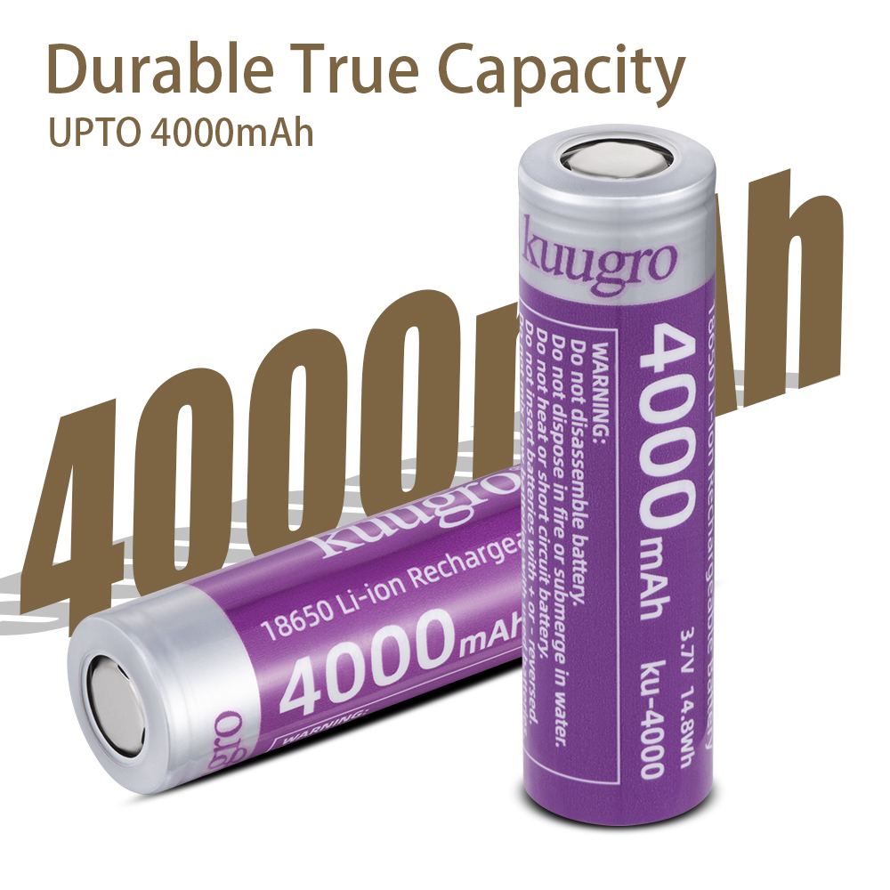 Kuugro Ku-4000 18650 Rechargea - Vape Battery 18650 recensie en prijs