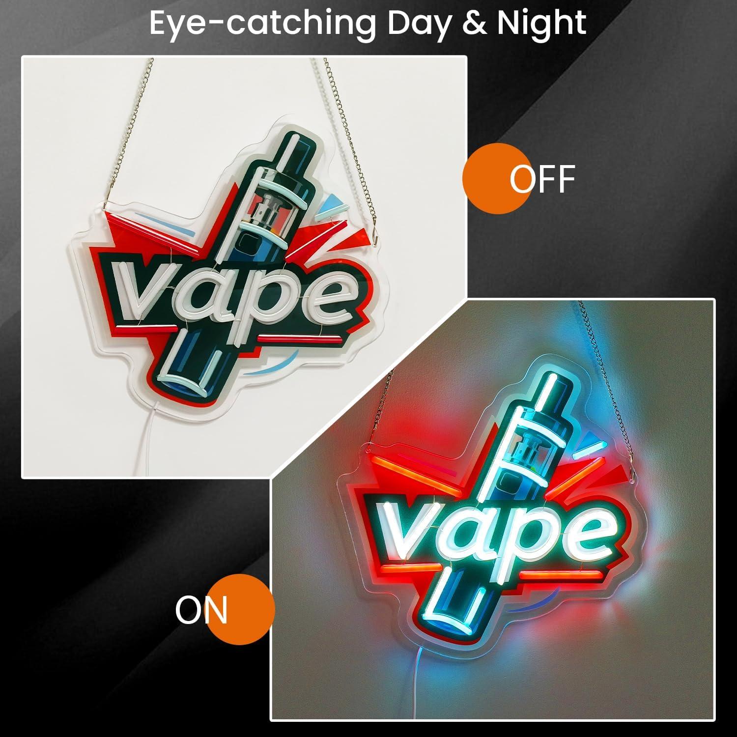 Vape Neon Sign USB Dimmable LE - Vaping Store recensie en prijs