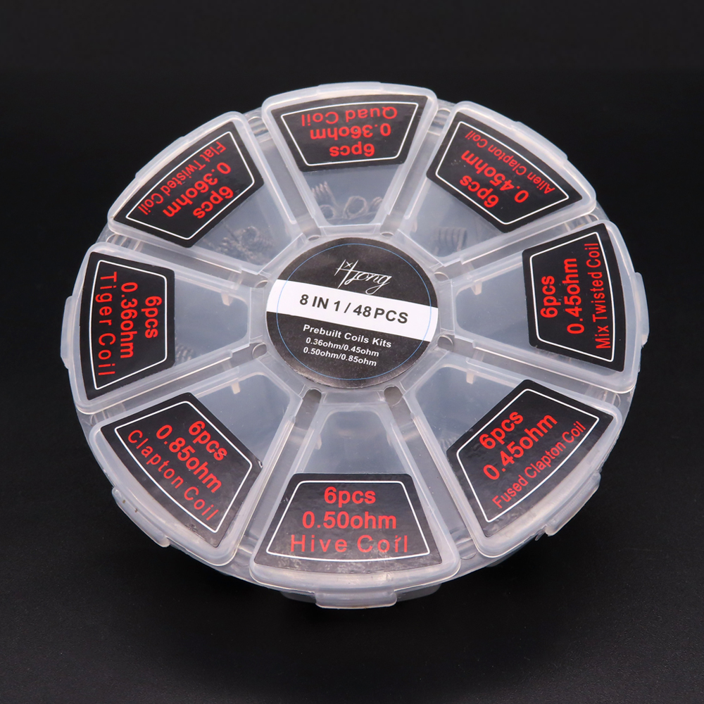 48pcs/set Premade Coils RTA RD - Clapton Wire Pre Built recensie en prijs
