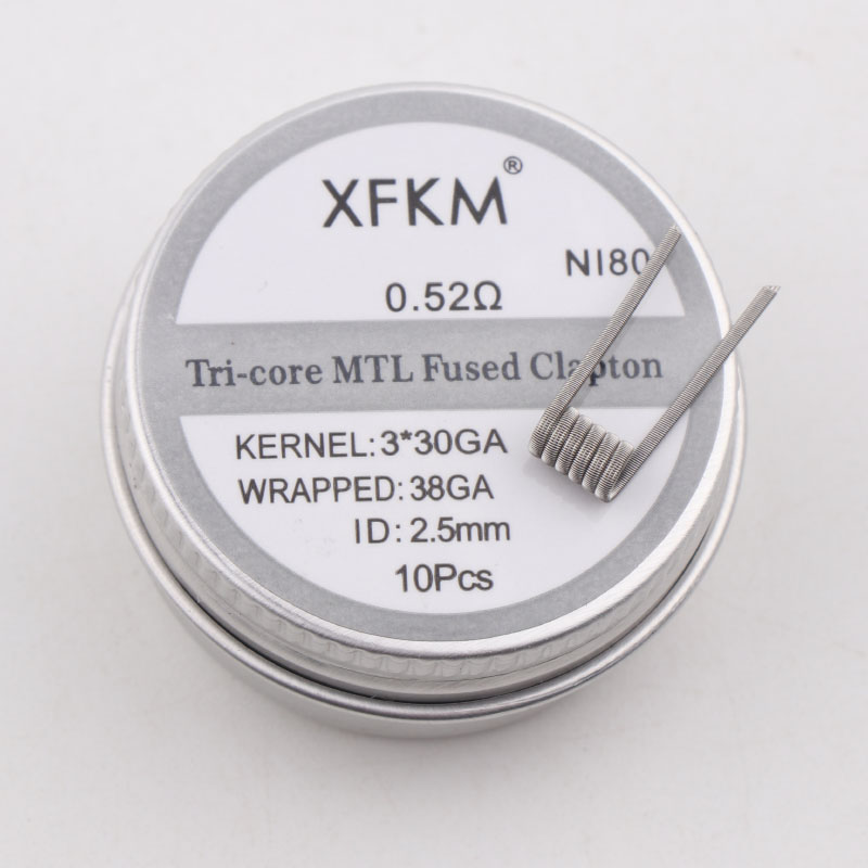 NEW XFKM 10PCS/box NI80/A1/SS3 - Clapton Wire Pre Built recensie en prijs