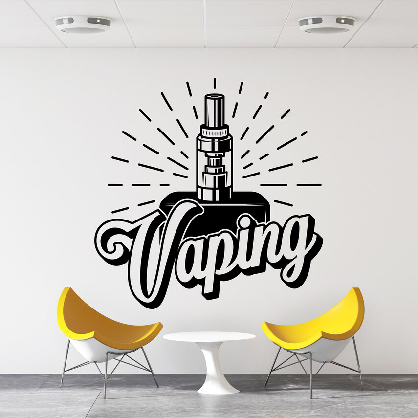 Vape Shop Wall Decal Window St - Vaping Store recensie en prijs