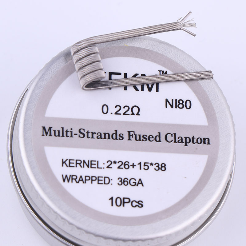 NEW XFKM 10pcs/box NI80 High D - Clapton Wire Pre Built recensie en prijs