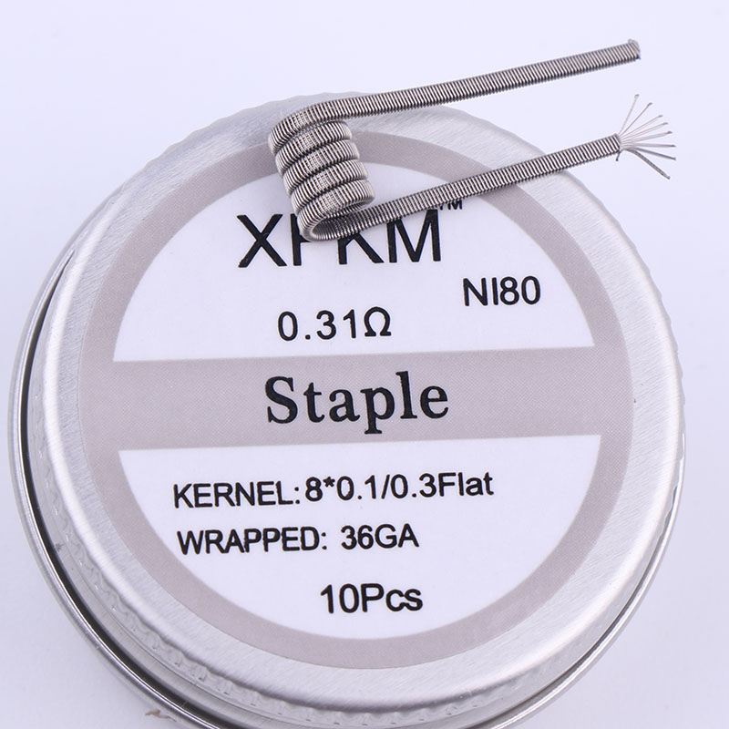 NEW XFKM 10pcs/box NI80 High D - Clapton Wire Pre Built recensie en prijs