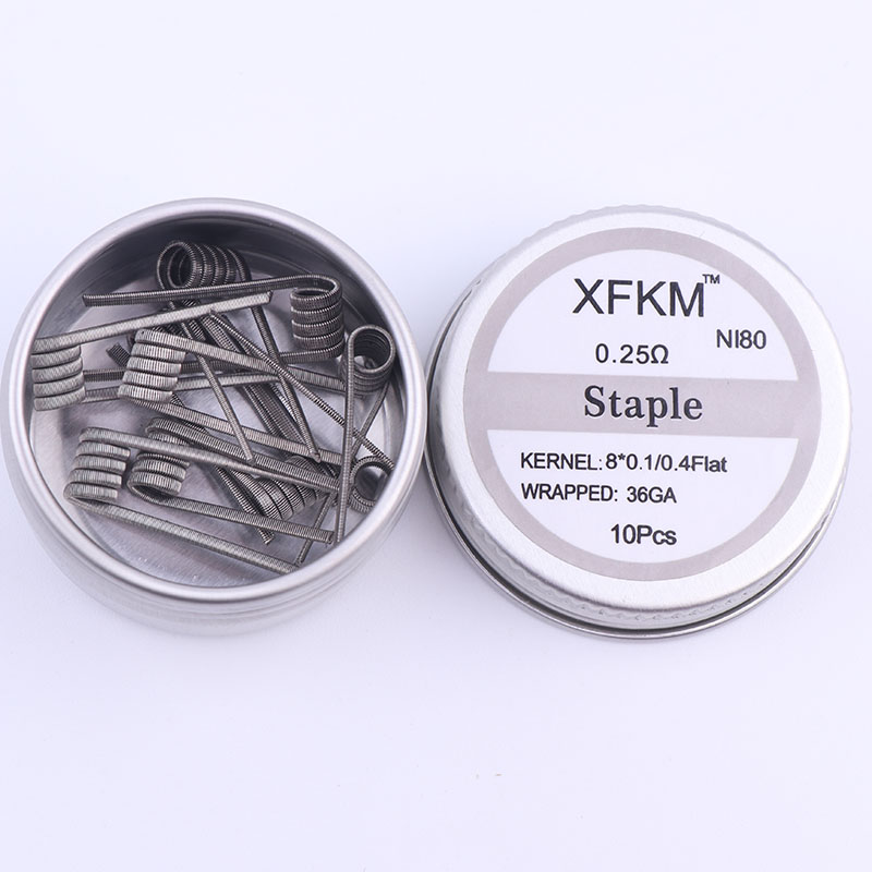 NEW XFKM 10pcs/box NI80 High D - Clapton Wire Pre Built recensie en prijs