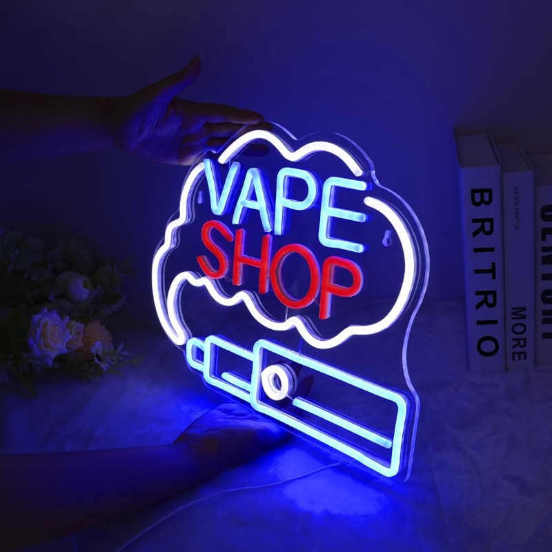 LED VAPE SHOP Smoke Neon Sign  - Vaping Store recensie en prijs