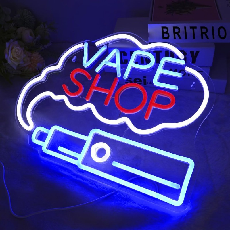 LED VAPE SHOP Smoke Neon Sign  - Vaping Store recensie en prijs