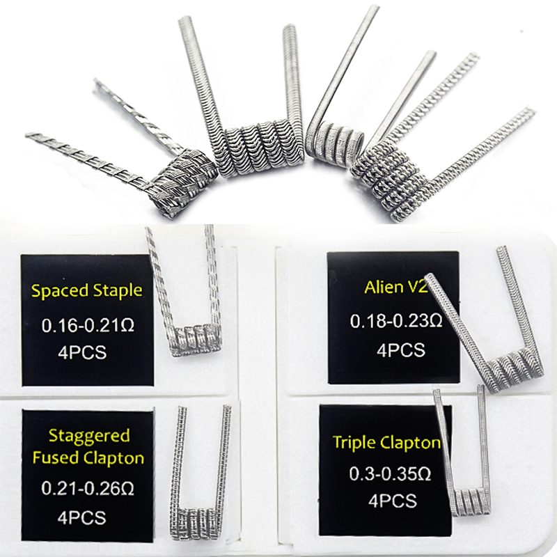 16pcs NI80 Fused Clapton Prebu - Clapton Wire Pre Built recensie en prijs