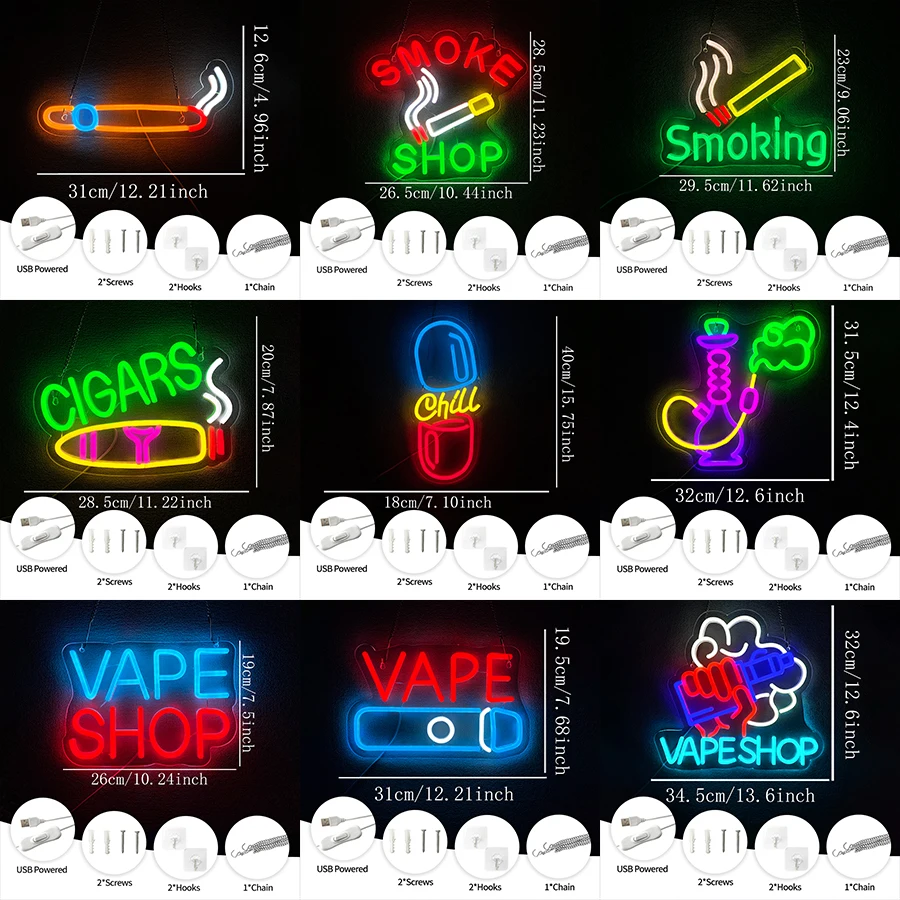 USB Bright Led Advertising Dis - Vaping Shop recensie en prijs