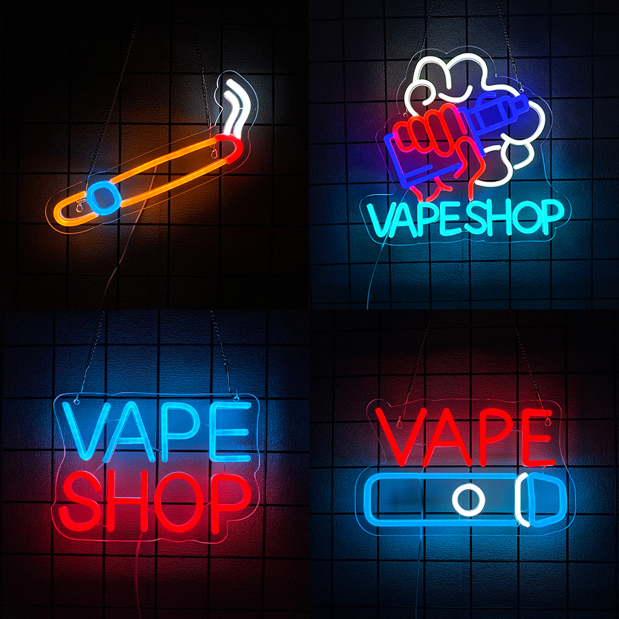 Smoke Series Neon Sign For Wal - Vaping Shop recensie en prijs