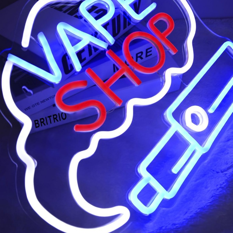 LED VAPE SHOP Smoke Neon Sign  - Vaping Store recensie en prijs
